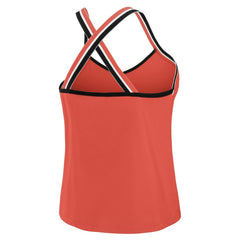 WEAR by Erin Andrews Women's Cross Strap Tri-Blend Tank Top - Kansas City Chiefs Tops