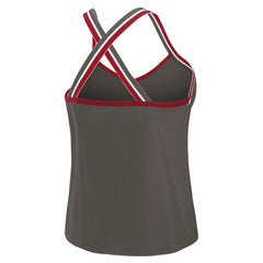 WEAR by Erin Andrews Women's Cross Strap Tri-Blend Tank Top - Tampa Bay Buccaneers Tops
