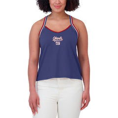 WEAR by Erin Andrews Women's Cross Strap Tri-Blend Tank Top - New York Giants Tops
