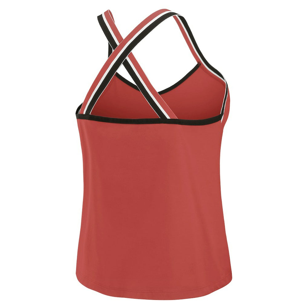 WEAR by Erin Andrews Women's Cross Strap Tri-Blend Tank Top - Atlanta Falcons Tops