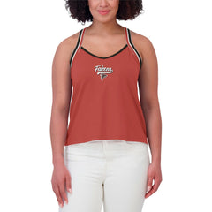 WEAR by Erin Andrews Women's Cross Strap Tri-Blend Tank Top - Atlanta Falcons Tops