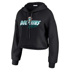 WEAR by Erin Andrews Women's Prime Cropped Pullover Hoodie - Miami Dolphins Hoodies