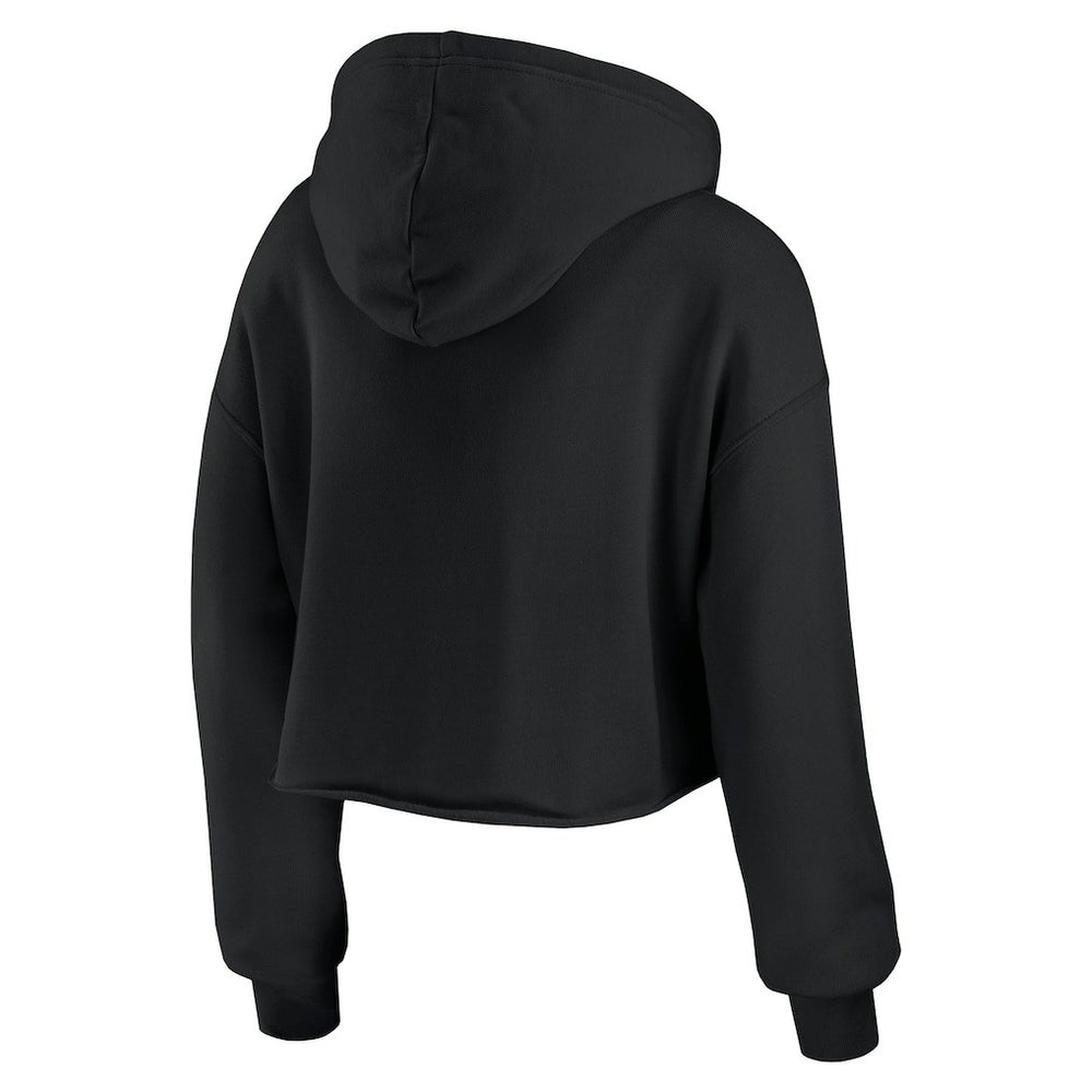 WEAR by Erin Andrews Women's Prime Cropped Pullover Hoodie - New York Giants Hoodies