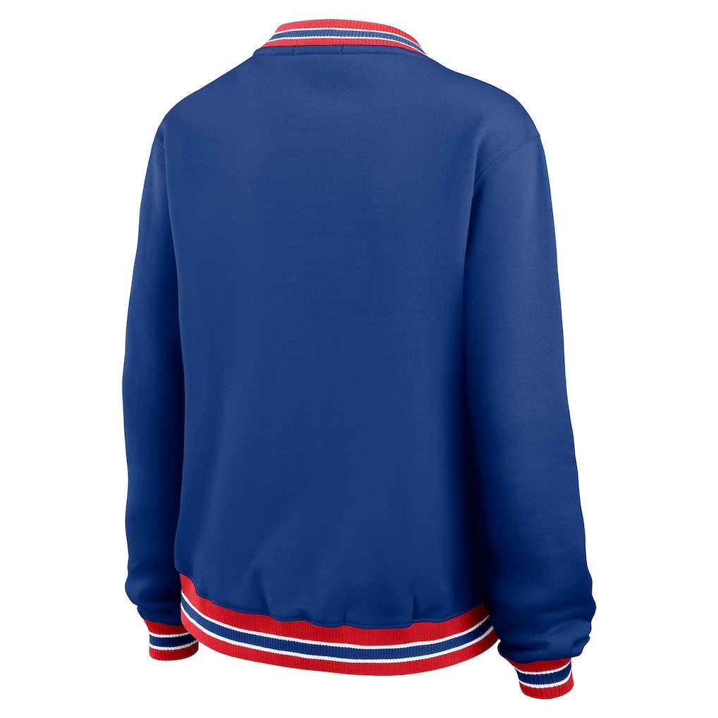 WEAR by Erin Andrews Women's Oversized Long Sleeve V-Neck Sweatshirt - New England Patriots Sweatshirts