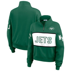 WEAR by Erin Andrews Women's Quarter-Zip Jacket - New York Jets Jackets
