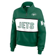 WEAR by Erin Andrews Women's Quarter-Zip Jacket - New York Jets Jackets