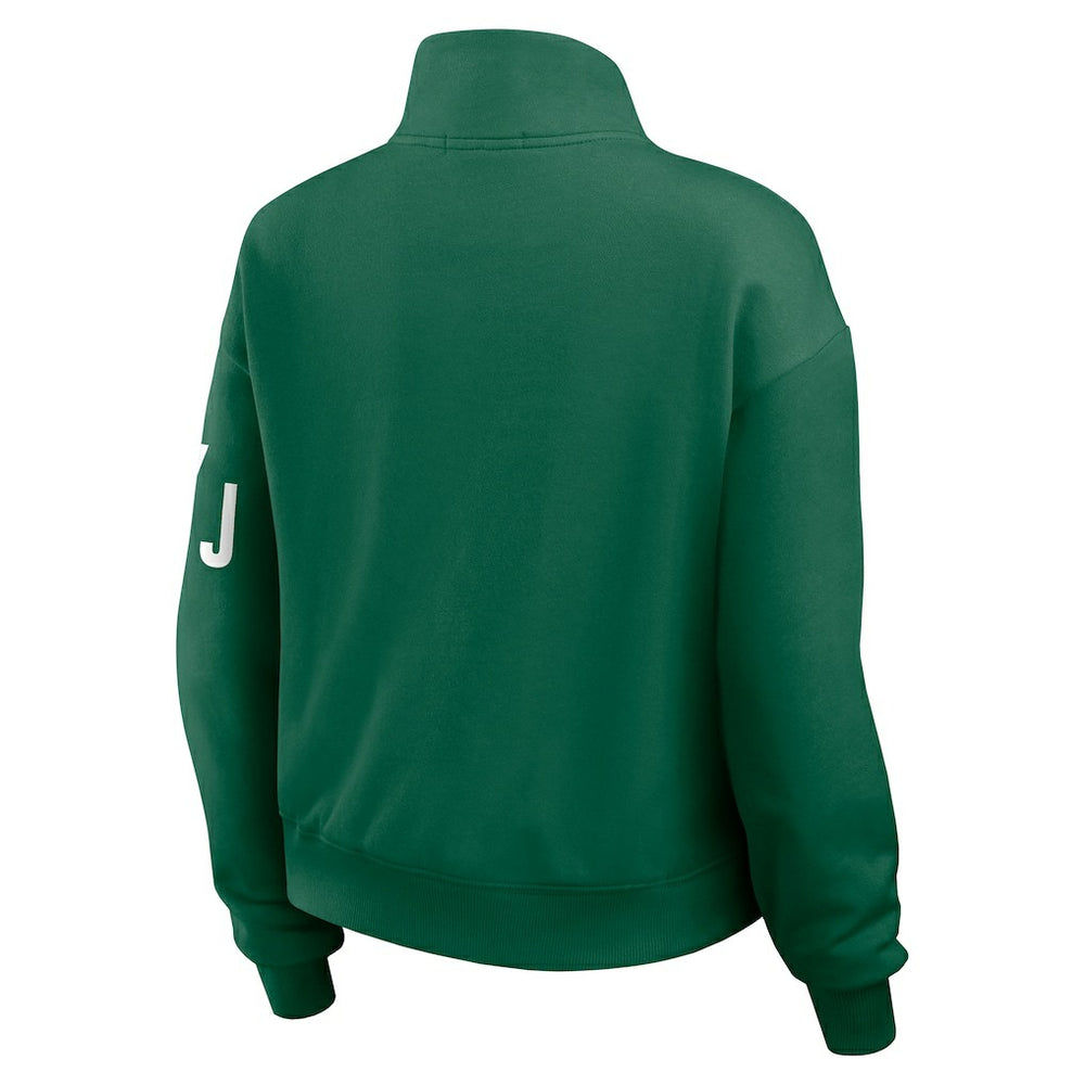 WEAR by Erin Andrews Women's Quarter-Zip Jacket - New York Jets Jackets