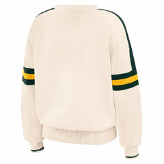 WEAR by Erin Andrews Women's Stripe Pullover Sweater - Green Bay Packers Pullover