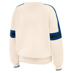 WEAR by Erin Andrews Women's Stripe Pullover Sweater - Indianapolis Colts Pullover