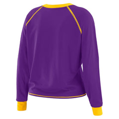 WEAR by Erin Andrews Women's Tie-Front Long Sleeve T-Shirt - Minnesota Vikings T-shirts
