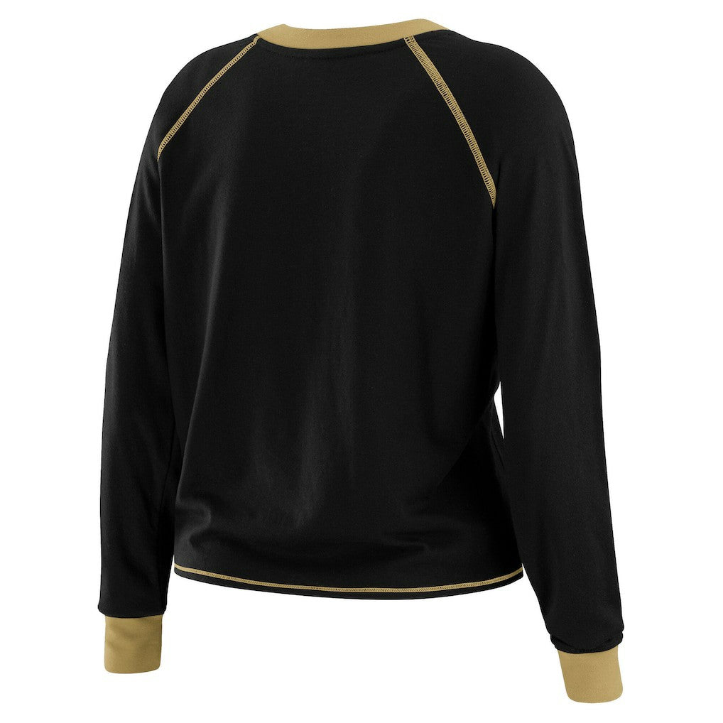 WEAR by Erin Andrews Women's Tie-Front Long Sleeve T-Shirt - New Orleans Saints T-shirts