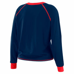 WEAR by Erin Andrews Women's Tie-Front Long Sleeve T-Shirt - New York Giants T-shirts