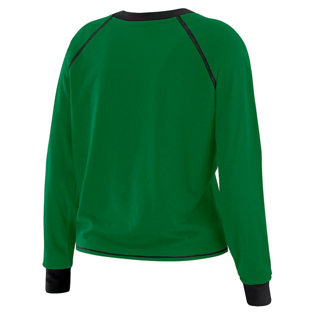 WEAR by Erin Andrews Women's Tie-Front Long Sleeve T-Shirt - New York Jets T-shirts
