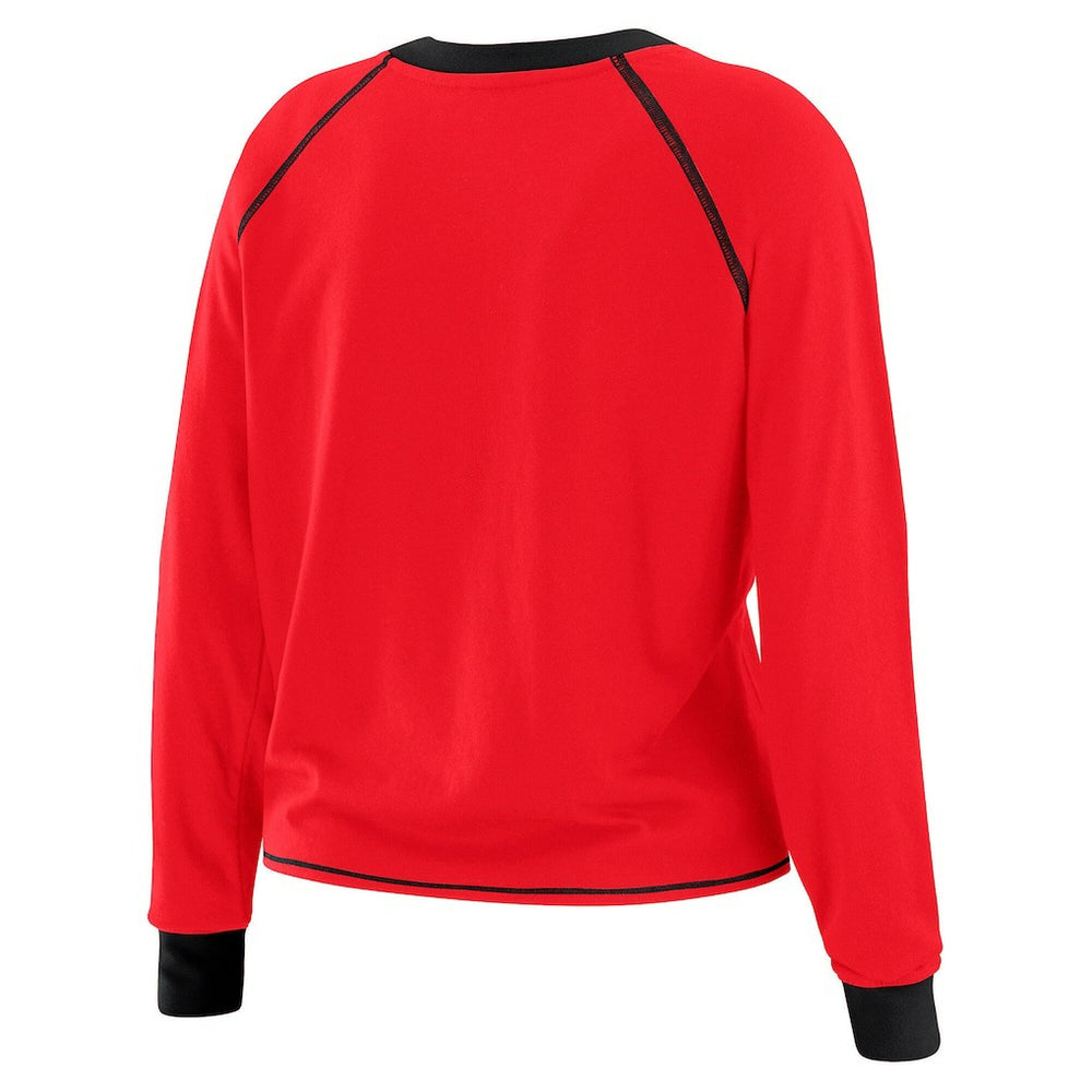WEAR by Erin Andrews Women's Tie-Front Long Sleeve T-Shirt - San Francisco 49ers T-shirts