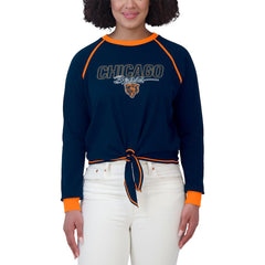WEAR by Erin Andrews Women's Tie-Front Long Sleeve T-Shirt - Chicago Bears T-shirts