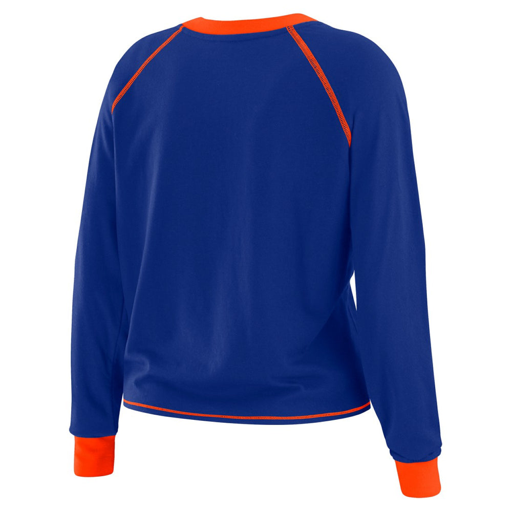 WEAR by Erin Andrews Women's Tie-Front Long Sleeve T-Shirt - Denver Broncos T-shirts