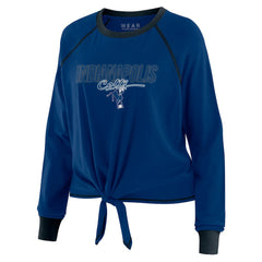 WEAR by Erin Andrews Women's Tie-Front Long Sleeve T-Shirt - Indianapolis Colts T-shirts