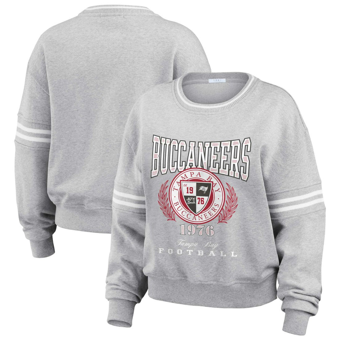 WEAR by Erin Andrews Women's Cropped Pullover Sweatshirt - Tampa Bay Buccaneers Pullover