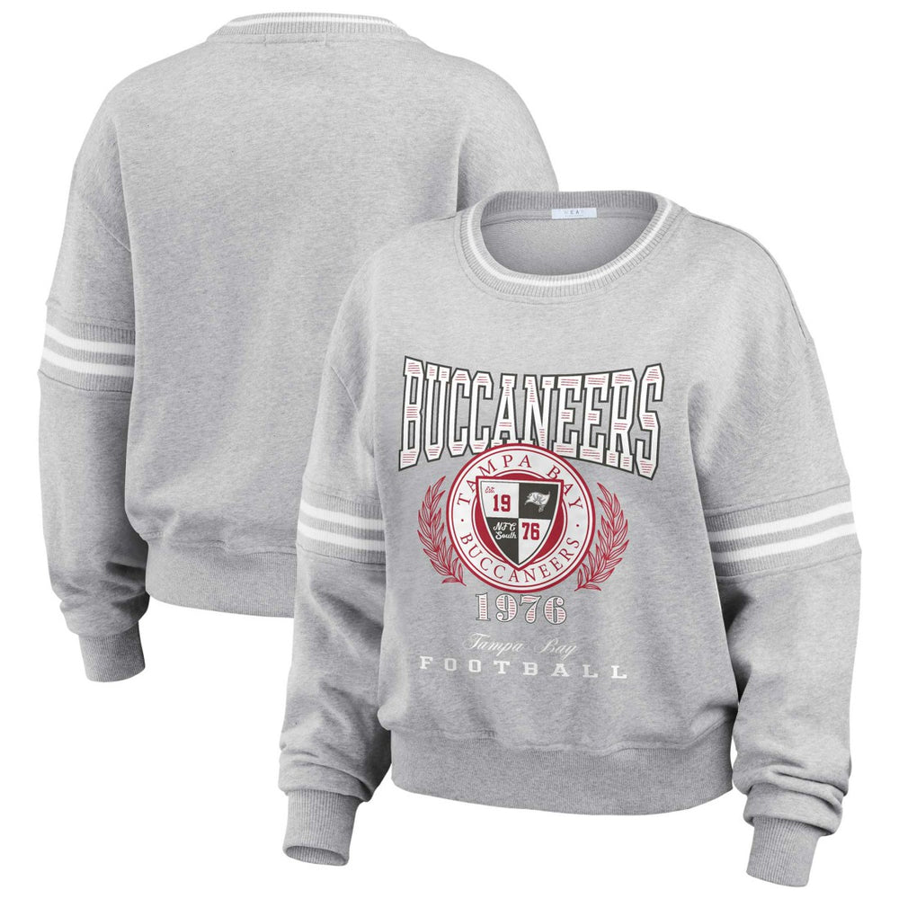 WEAR by Erin Andrews Women's Cropped Pullover Sweatshirt - Tampa Bay Buccaneers Pullover