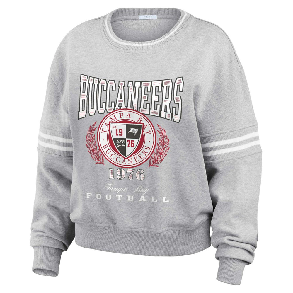 WEAR by Erin Andrews Women's Cropped Pullover Sweatshirt - Tampa Bay Buccaneers Pullover