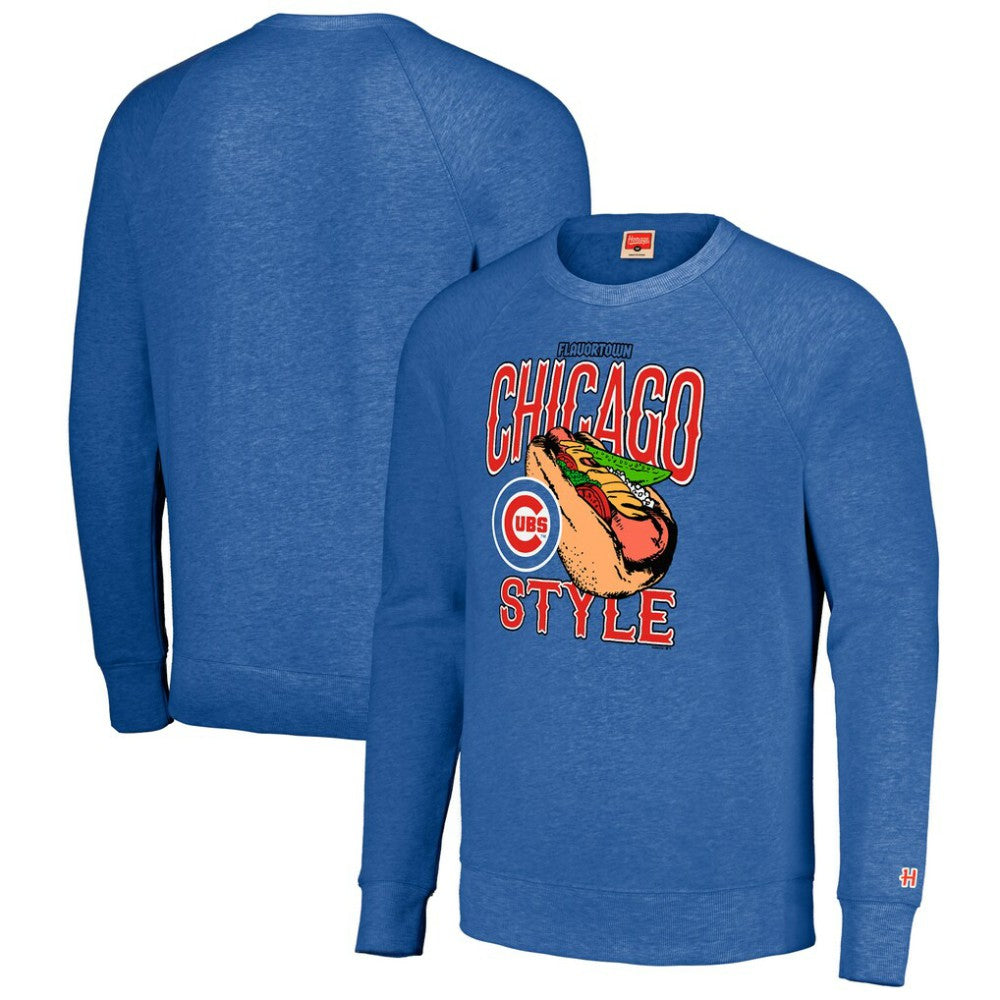 Royal Chicago Cubs MLB x Guy Fieri’s Flavortown Unisex Tri-Blend Pullover Sweatshirt