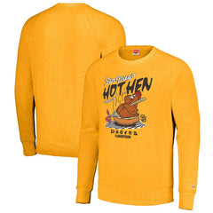 Gold San Diego Padres MLB x Guy Fieri’s Flavortown Unisex Tri-Blend Pullover Sweatshirt