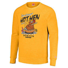 Gold San Diego Padres MLB x Guy Fieri’s Flavortown Unisex Tri-Blend Pullover Sweatshirt