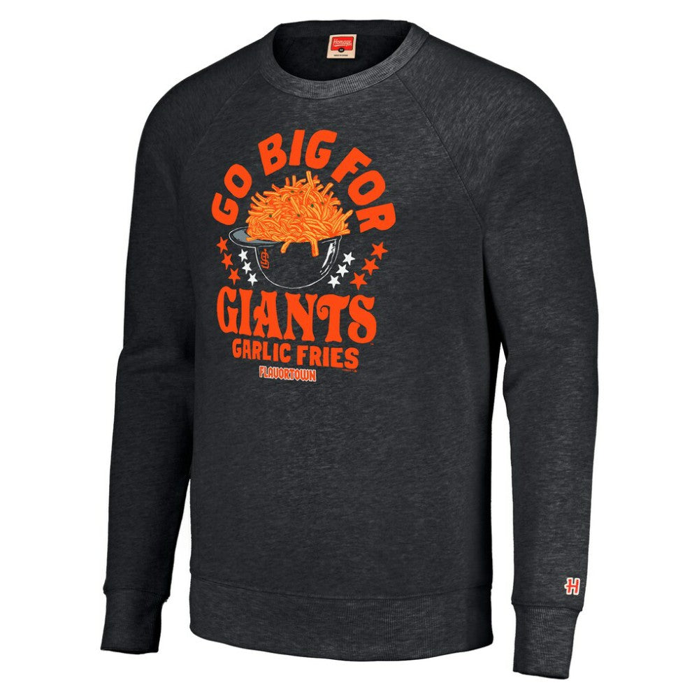 Charcoal San Francisco Giants MLB x Guy Fieri’s Flavortown Unisex Tri-Blend Pullover Sweatshirt