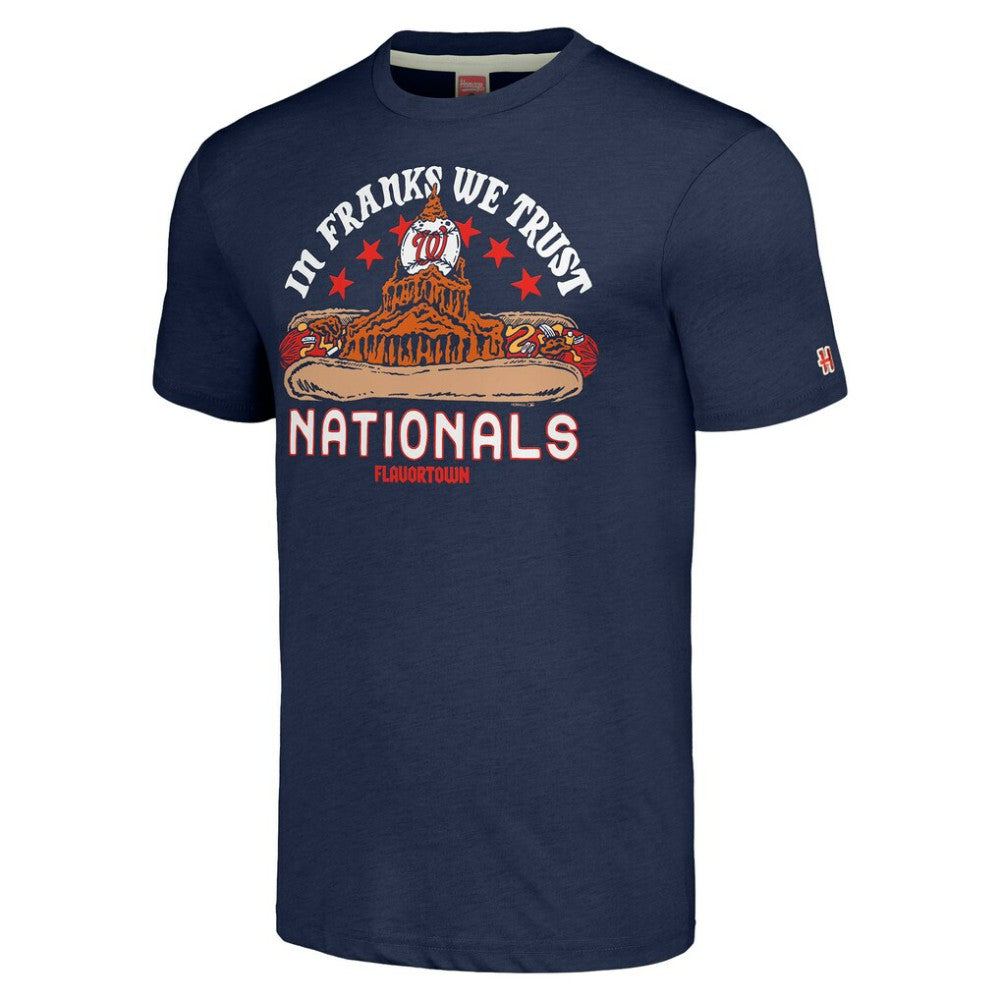 Navy Washington Nationals MLB x Guy Fieri’s Flavortown Unisex Tri-Blend T-Shirt