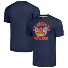 Navy Cleveland Guardians MLB x Guy Fieri’s Flavortown Unisex Tri-Blend T-Shirt