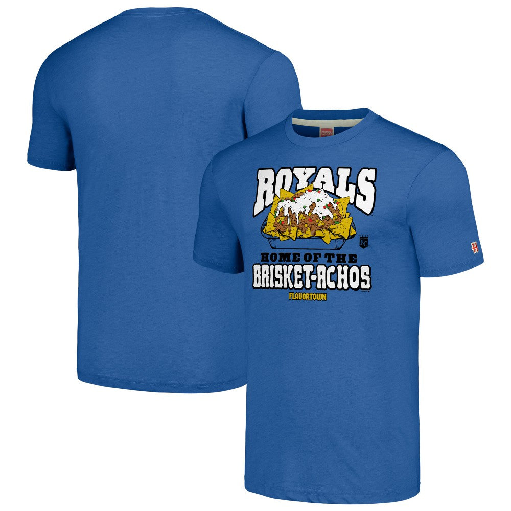 Royal Kansas City Royals MLB x Guy Fieri’s Flavortown Unisex Tri-Blend T-Shirt