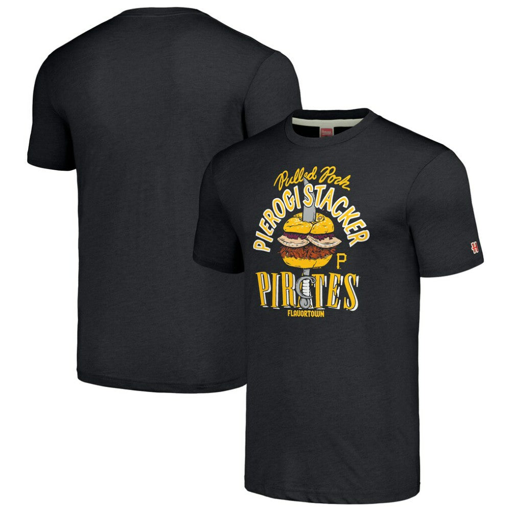 Charcoal Pittsburgh Pirates MLB x Guy Fieri’s Flavortown Unisex Tri-Blend T-Shirt