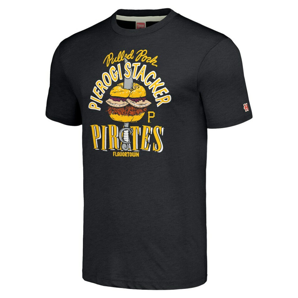Charcoal Pittsburgh Pirates MLB x Guy Fieri’s Flavortown Unisex Tri-Blend T-Shirt