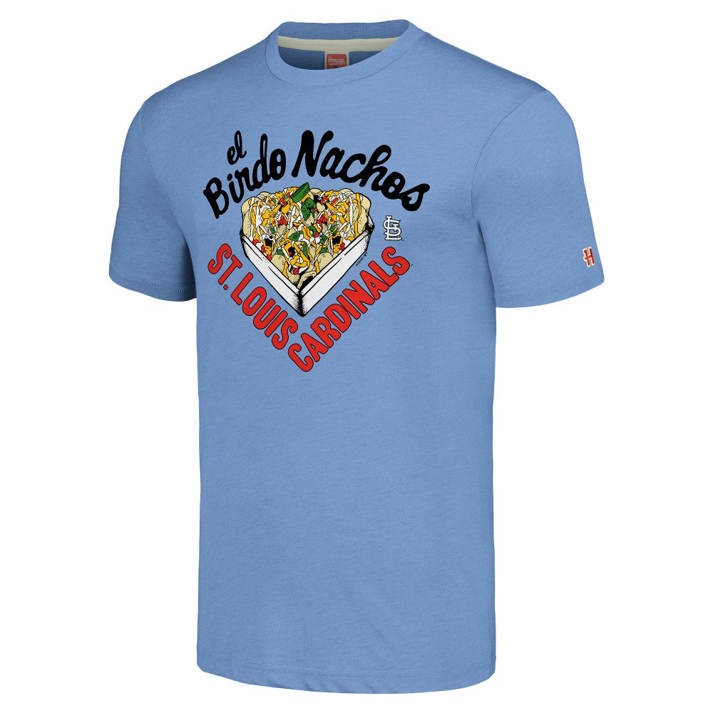 Light Blue St. Louis Cardinals MLB x Guy Fieri’s Flavortown Unisex Tri-Blend T-Shirt