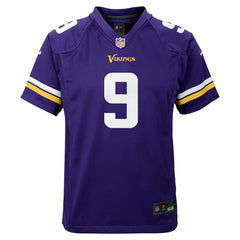 J.J. McCarthy  Youth Game Jersey - Minnesota Vikings Jerseys