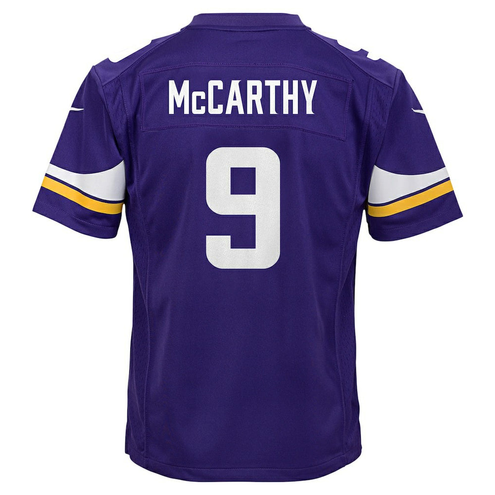 J.J. McCarthy  Youth Game Jersey - Minnesota Vikings Jerseys
