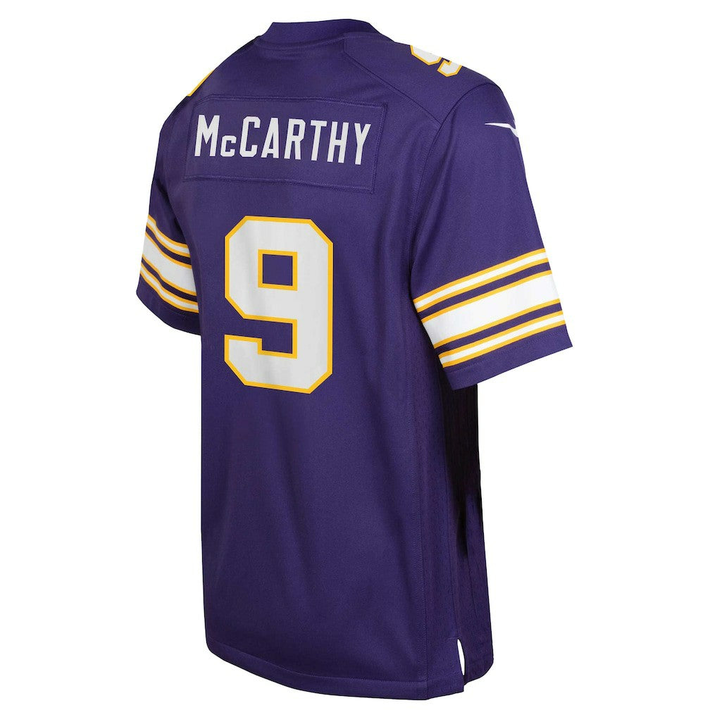 J.J. McCarthy  Youth Game Jersey - Minnesota Vikings Jerseys