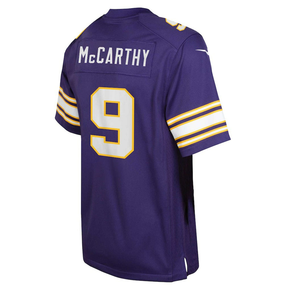J.J. McCarthy  Youth Game Jersey - Minnesota Vikings Jerseys
