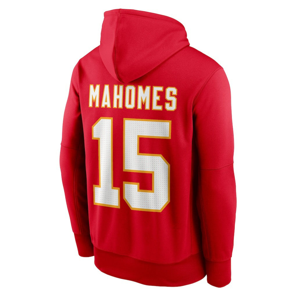 Patrick Mahomes  Player Name & Number Therma Hoodie - Kansas City Chiefs Hoodies