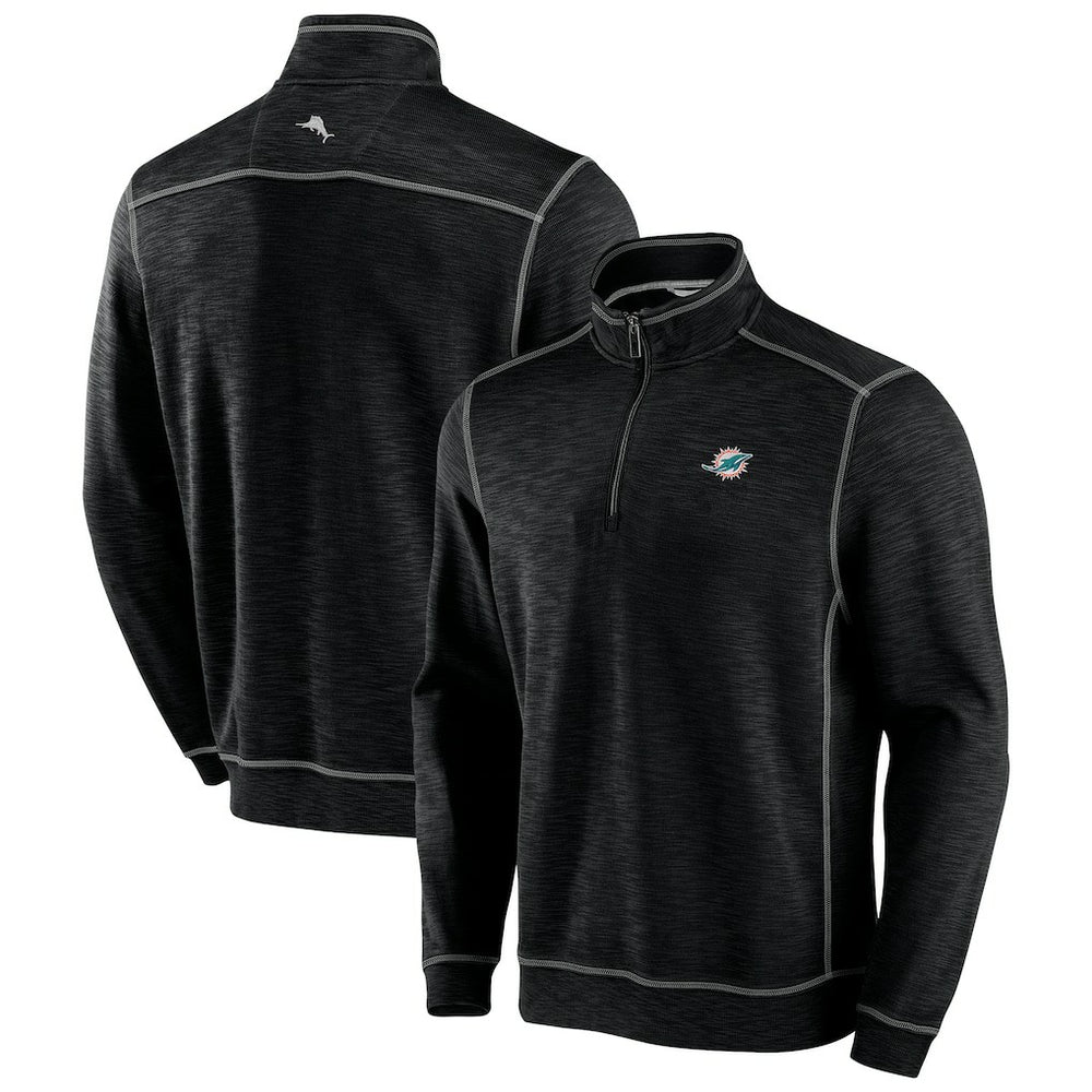 Tobago Bay Tri-Blend Half-Zip Sweatshirt - Miami Dolphins Sweatshirts