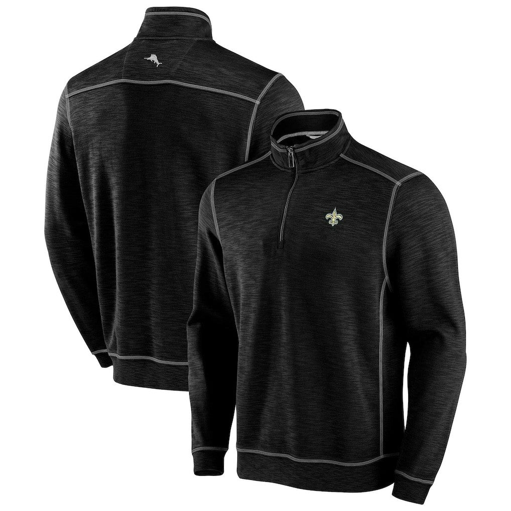 Tobago Bay Tri-Blend Half-Zip Sweatshirt - New Orleans Saints Sweatshirts