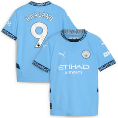 Erling Haaland Manchester City Youth 2024/25 Home Replica Player Jersey