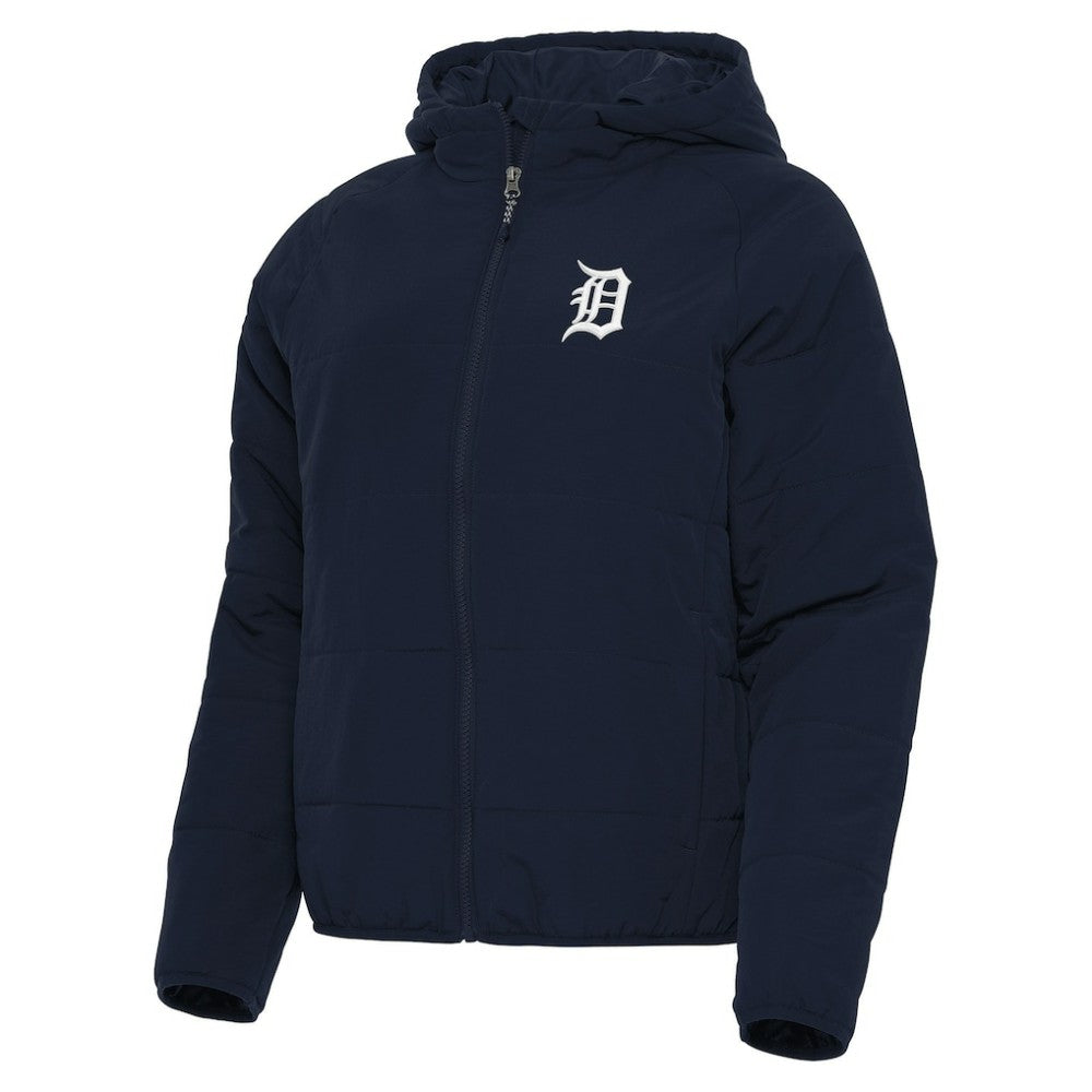 Navy Detroit Tigers Antigua Women's Universe Full-Zip Hoodie Jacket