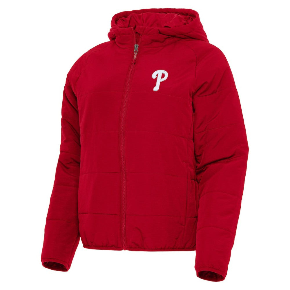 Red Philadelphia Phillies Antigua Women's Universe Full-Zip Hoodie Jacket