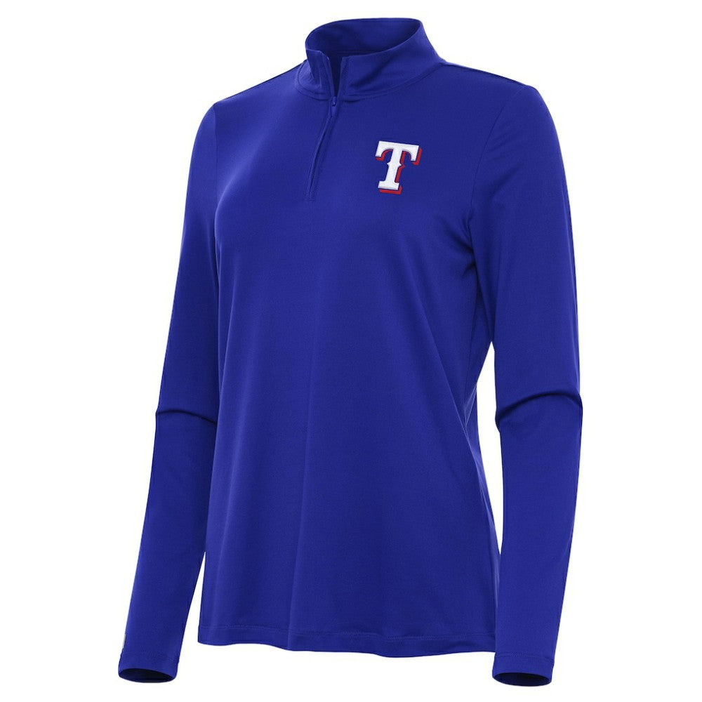 Royal Texas Rangers Antigua Women's Reprocess Quarter-Zip Top - Royal