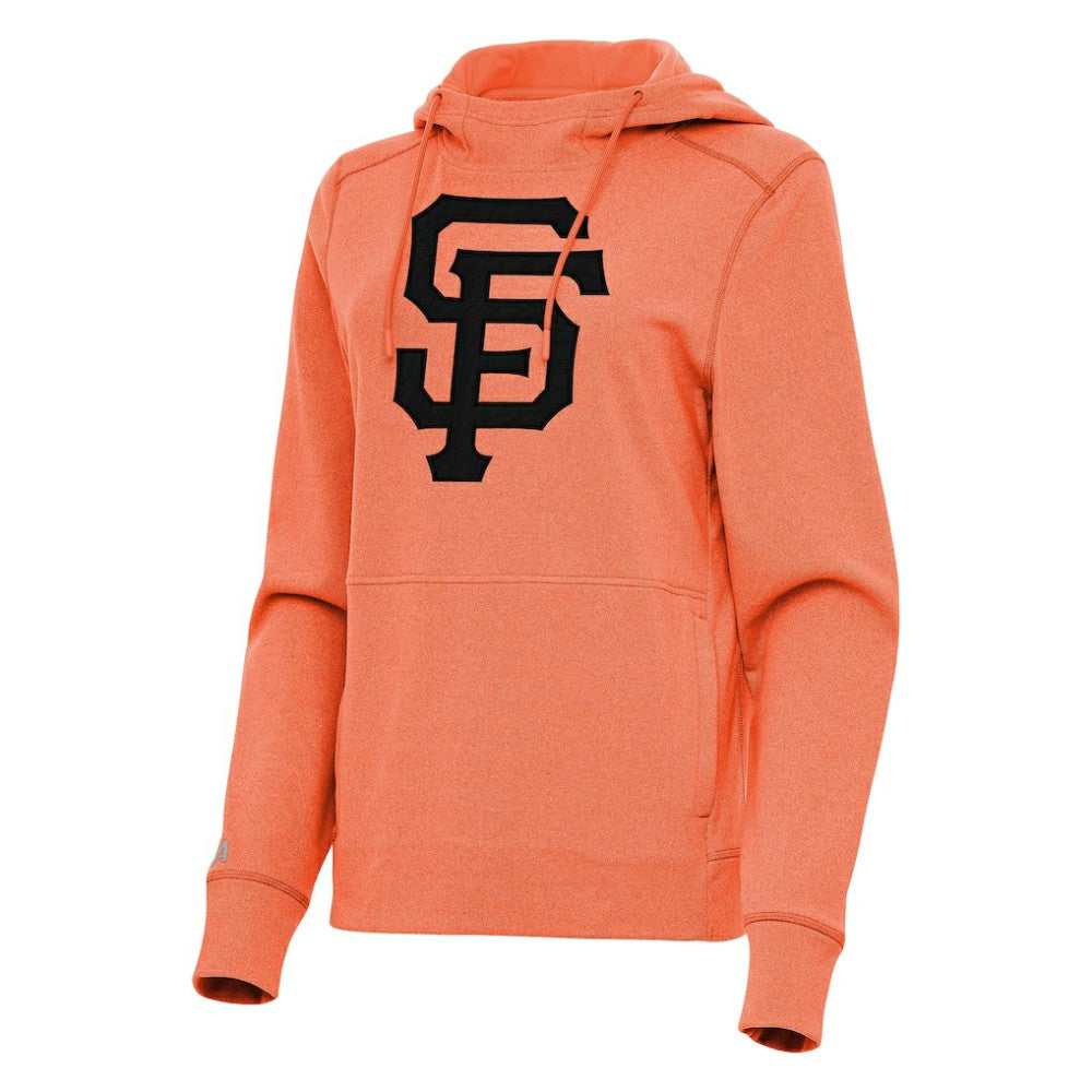 Heather Orange San Francisco Giants Antigua Women's Justice Pullover Hoodie