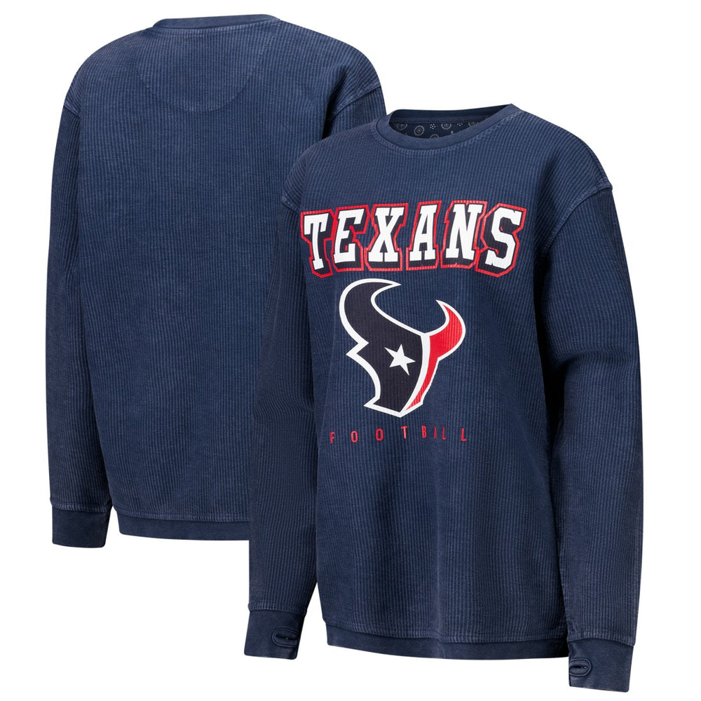 G-III 4Her by Carl Banks Women's Comfy Cord Pullover Sweatshirt - Houston Texans Pullover