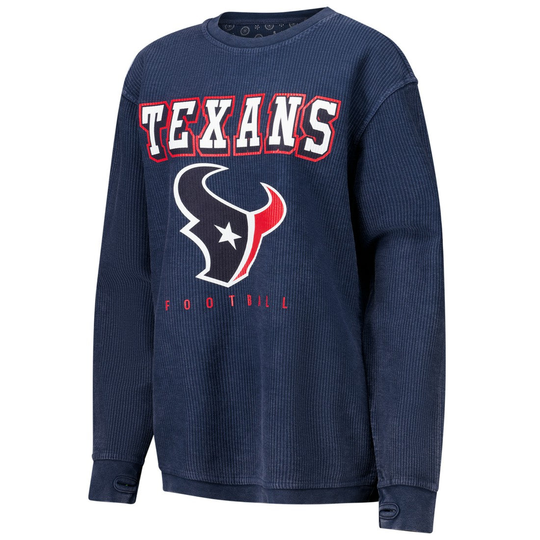 G-III 4Her by Carl Banks Women's Comfy Cord Pullover Sweatshirt - Houston Texans Pullover