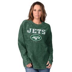 G-III 4Her by Carl Banks Women's Comfy Cord Pullover Sweatshirt - New York Jets Pullover