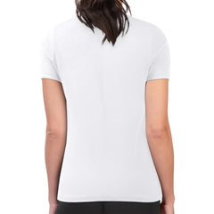 White Athletics G-III 4Her by Carl Banks Women's Super-Slim Fit Lightweight Leopard Heart T-Shirt